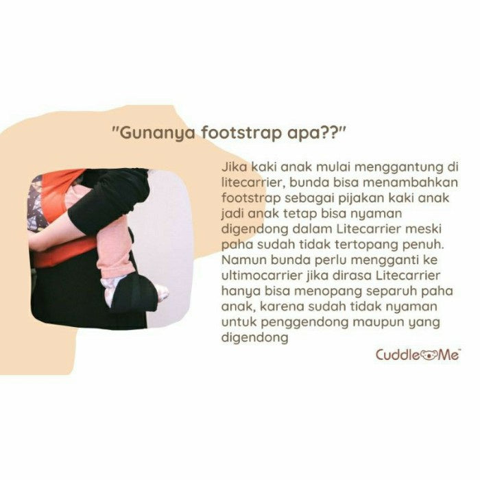 TEETHING PAD DAN FOOTSTRAP CUDDLEME CUDDLE ME - teething pad
