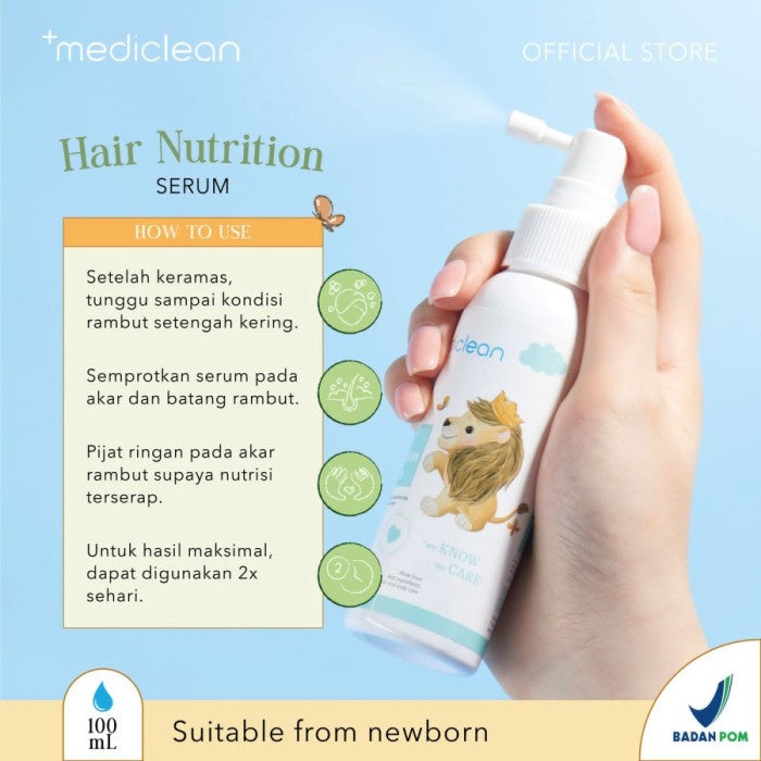 Mediclean Hair Nutrition Serum 100ml Nutrisi Kulit Kepala Rambut Bayi