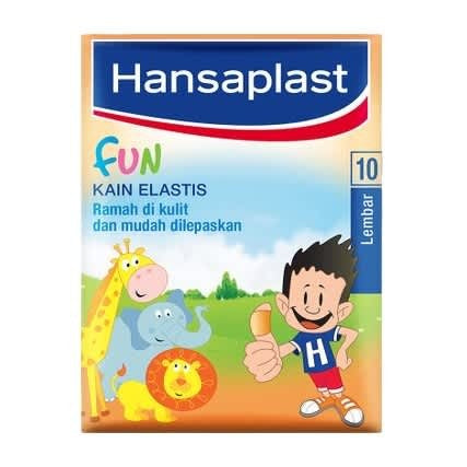 HANSAPLAST FUN JUNIOR KAIN ELASTIS PLESTER LUKA UNTUK ANAK @10S