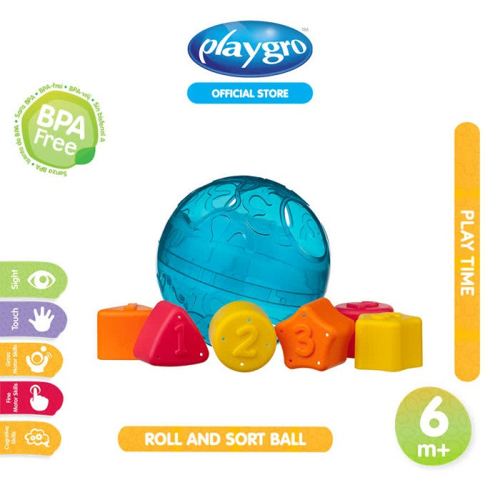 Playgro Roll and Sort Ball - Mainan Puzzle Anak