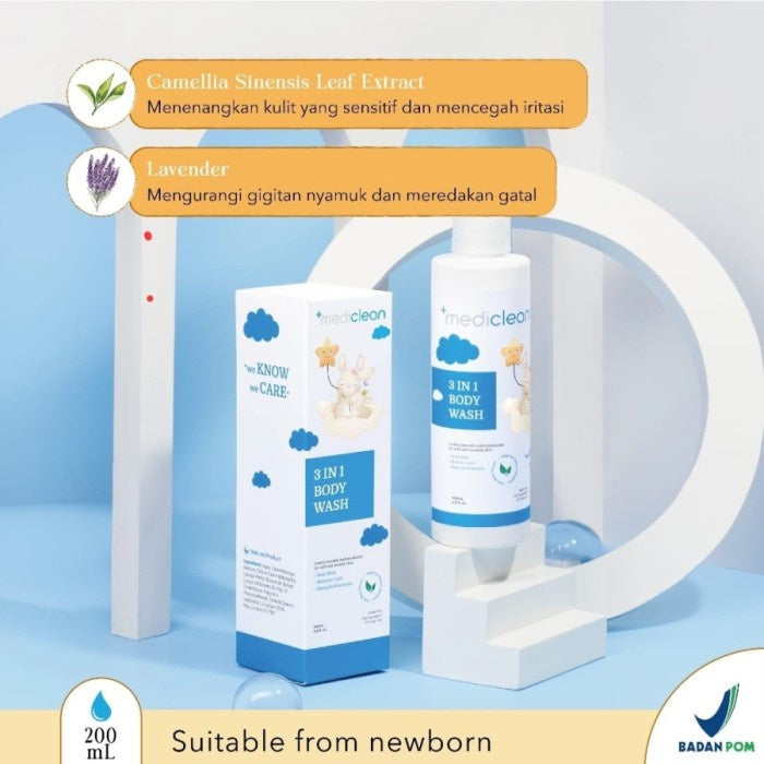 Mediclean 3in1 Body Wash Sabun Lotion