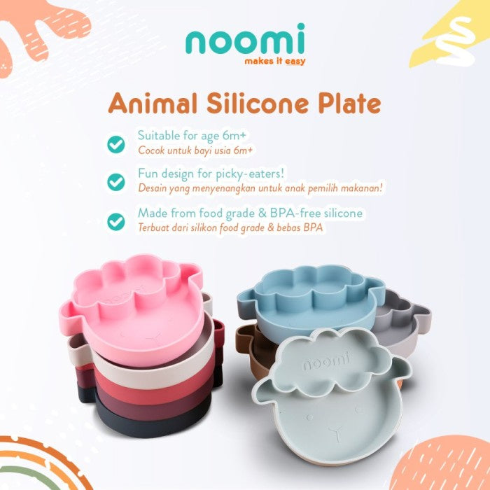 Noomi - Animal Silicone Plate (Piring Anak Anti Tumpah)