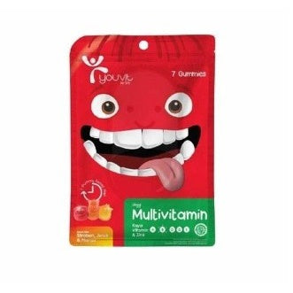 Youvit Multivitamin Anak dengan Vit.C, D, Zinc, Sayur dan Buah isi 7pc