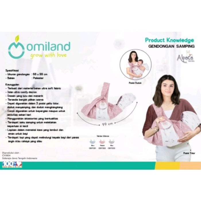 Omiland Gendongan Bayi Samping Cocok u/ Newborn