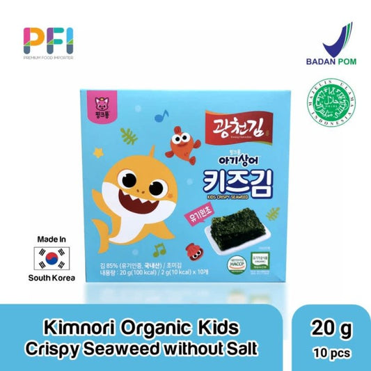 Kimnori Organic Kids Crispy Seaweed Baby Shark Pinkfong 20gr