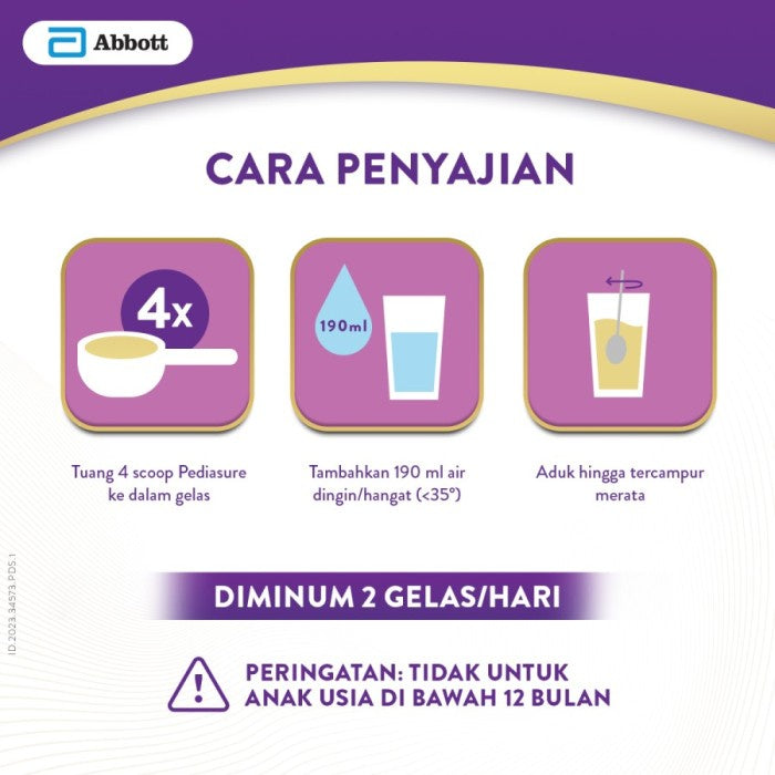 Pediasure Cokelat 2x450g 900 g (1-10th) - Susu Pertumbuhan Anak