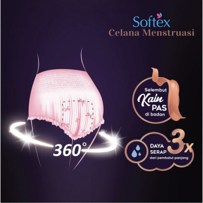Softex Celana Menstruasi Extra Size 31-35cm isi 2 pcs
