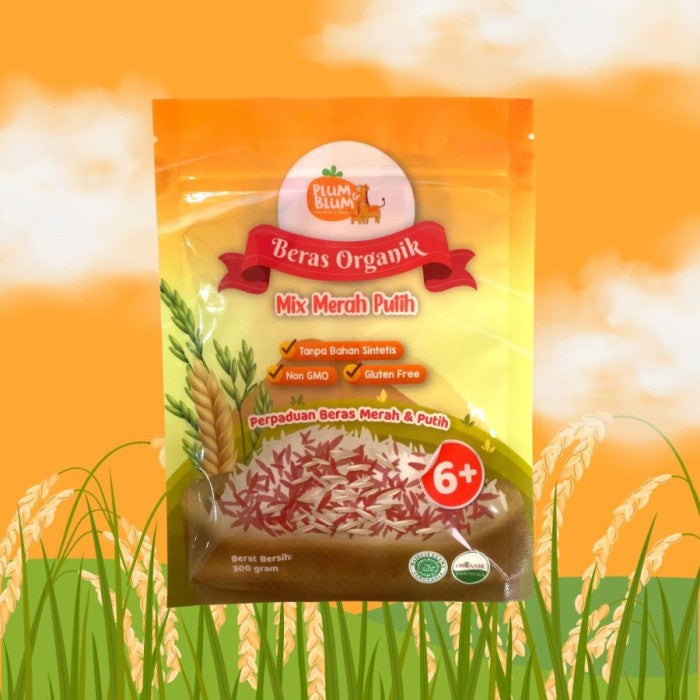 Plum & Blum Beras Organik MPASI Beras Merah Beras Mentik susu Pandan