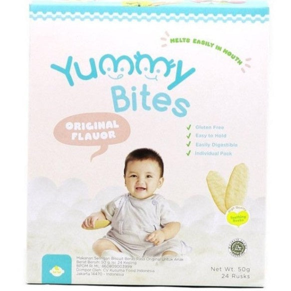 Yummy Bites Rice Crackers / Biskuit Bayi 50 gr