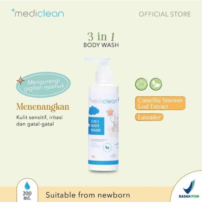 Mediclean 3in1 Body Wash Sabun Lotion