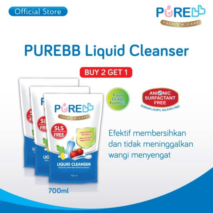 PUREBB LIQUID CLEANSER 700ml REFILL COMBO ( BUY 2 GET 1 )
