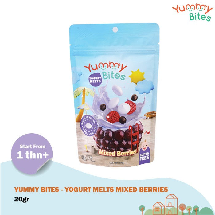 YUMMY BITES Yogurt Melts Yogurt Melt 20gr 20 gr / Yoghurt Anak Bayi