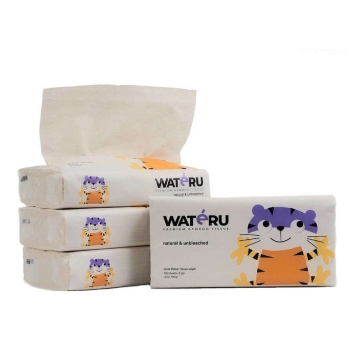 Wateru Facial Tissue (100Sheet) 2Ply
