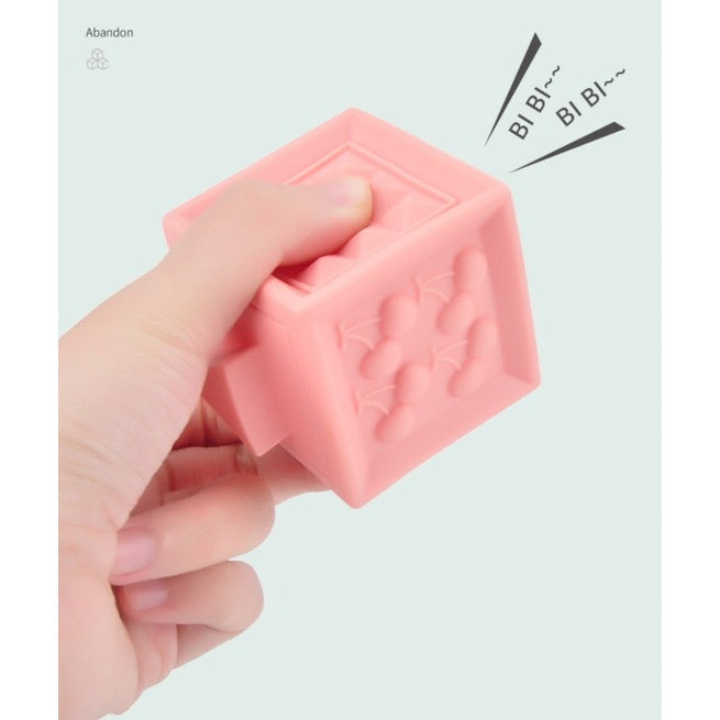 Soft building blocks, Mainan balok lentur anak, Mainan bayi teether