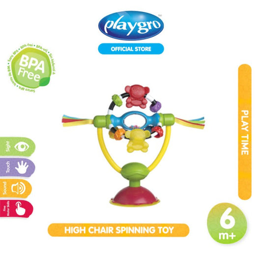 Playgro High Chair Spinning Toy Mainan Kursi Makan Bayi