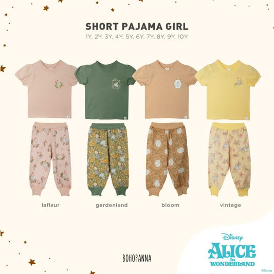 BOHOPANNA - SHORT PAJAMA GIRL - DISNEY - Baju Tidur Anak Perempuan