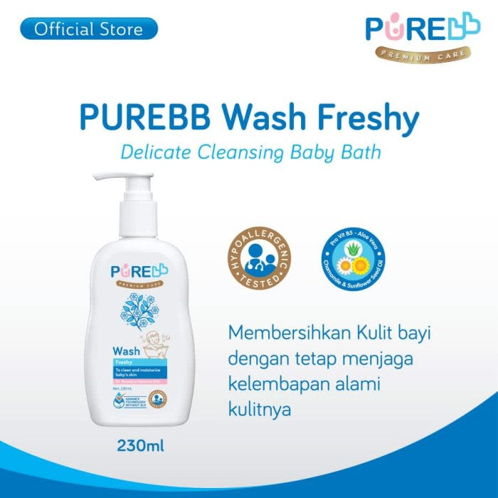 Purebb Wash Freshy 230ml Sabun Mandi Bayi