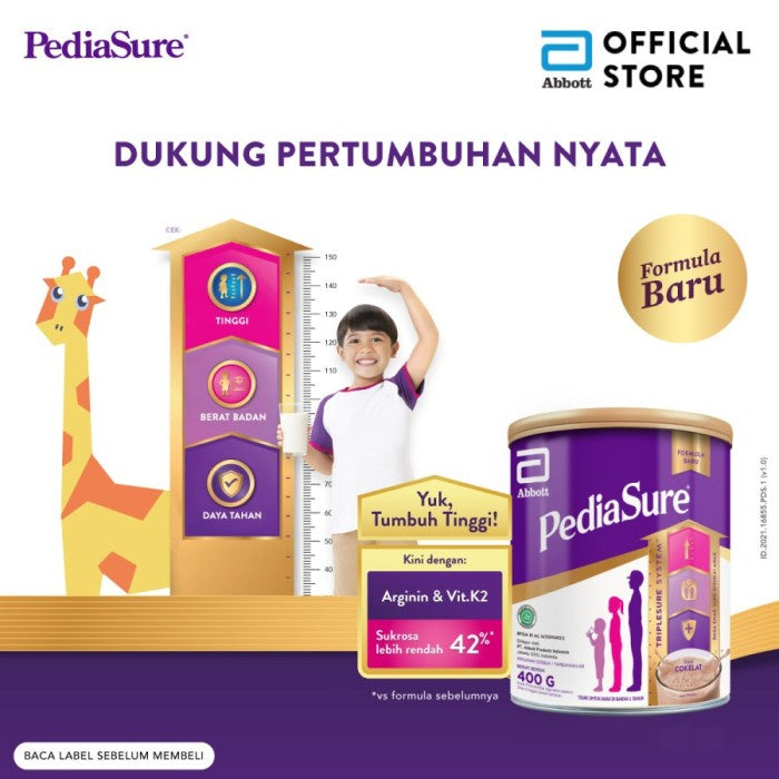 Pediasure Cokelat 400 g (1-10th) - Susu Pertumbuhan Anak