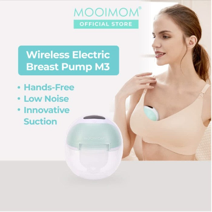 MOOIMOM Pompa ASI Elektrik Tanpa Kabel Hands Free Wireless Electric M3