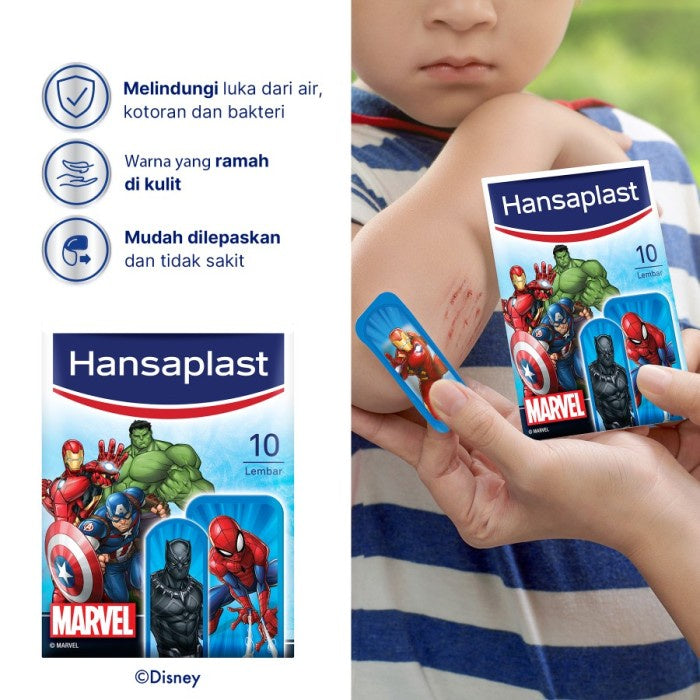 Hansaplast Marvel Avengers 10's - Plester dengan Karakter Superhero