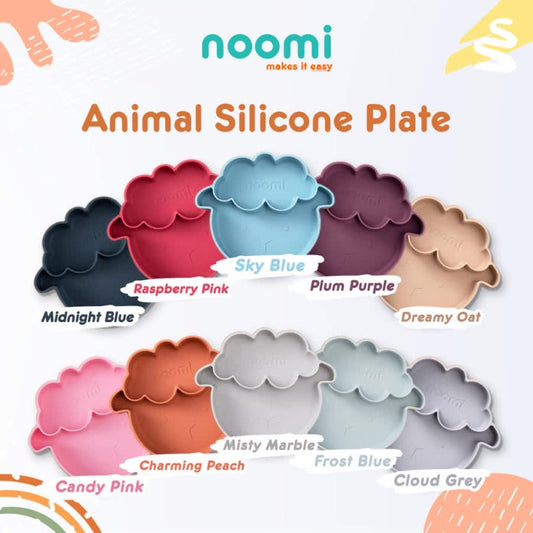 Noomi - Animal Silicone Plate (Piring Anak Anti Tumpah)