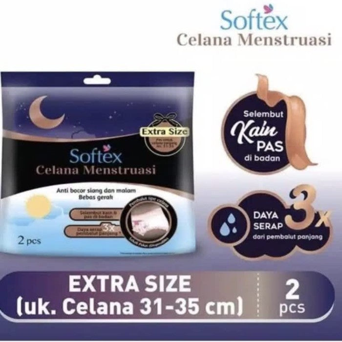 Softex Celana Menstruasi Extra Size 31-35cm isi 2 pcs