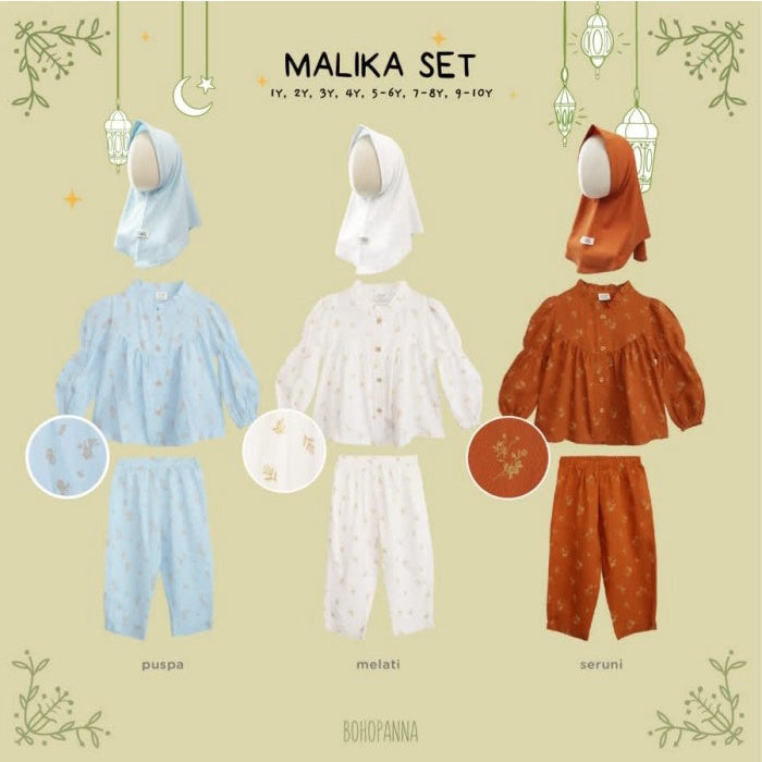 BOHOPANNA - RAYA COLLECTION - MALIKA SET - Setelan Anak Baju Lebaran