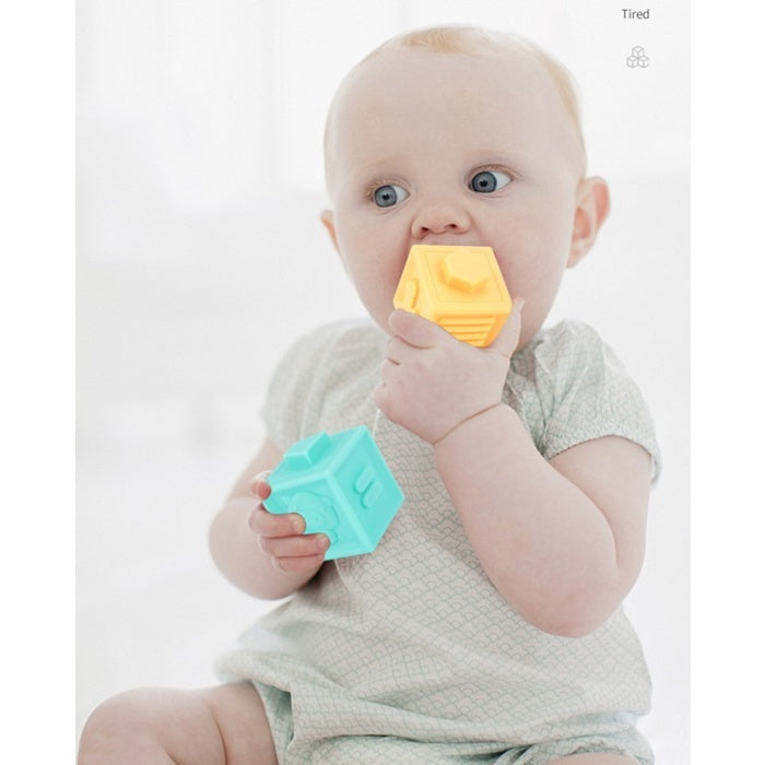 Soft building blocks, Mainan balok lentur anak, Mainan bayi teether