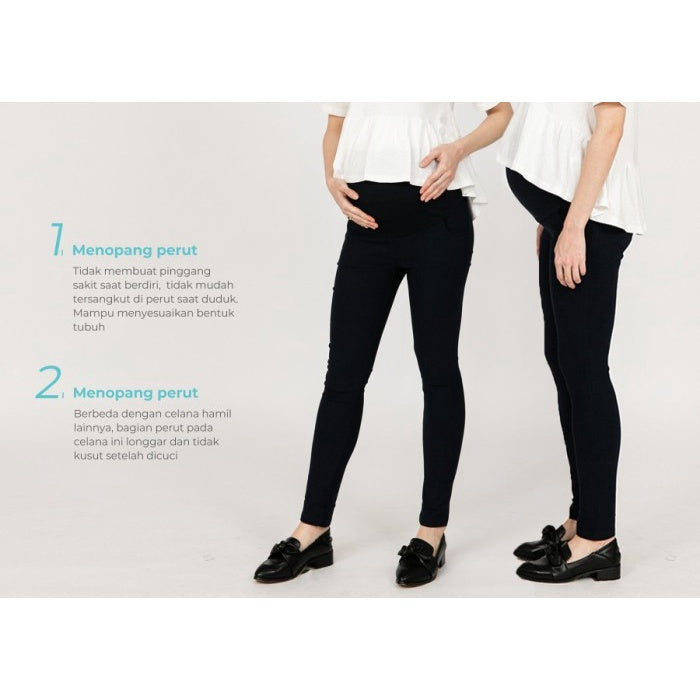 MOOIMOM Super Elastic Pregnancy Legging - Celana Legging Hamil