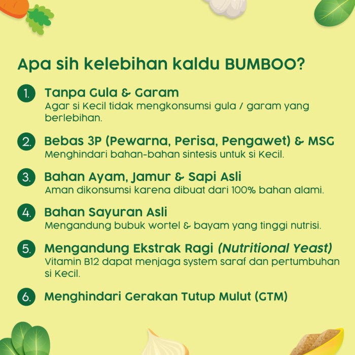 BUMBOO Kaldu Asli - Kaldu Anak MPASI - No MSG - Jamur Asli
