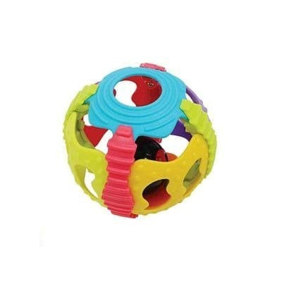 Playgro Shake Rattle Roll Ball Mainan Bayi Bola Warna Gigit