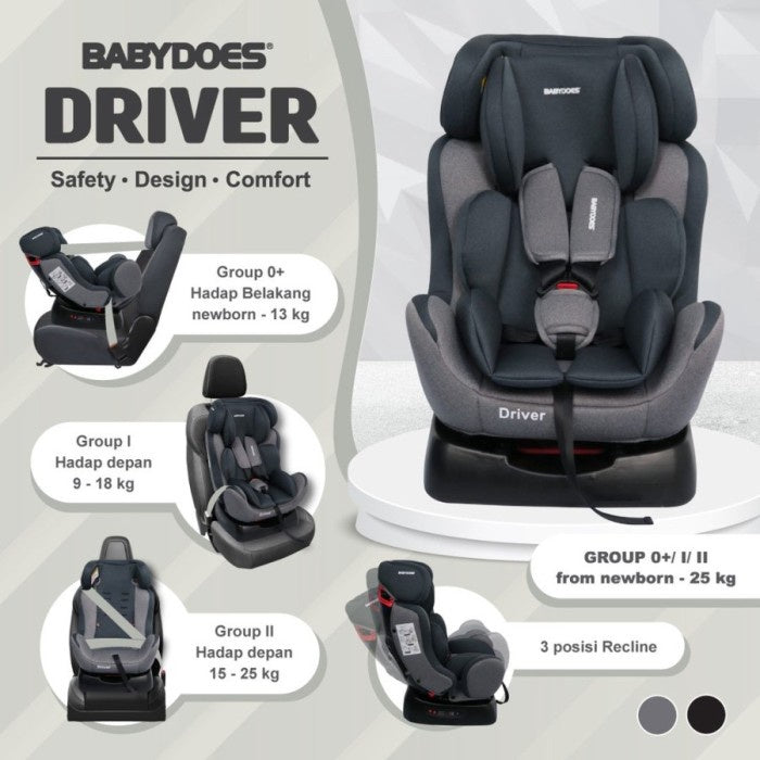 BABYDOES CARSEAT 8514 DRIVER SAFETY - DESIGN Car seat