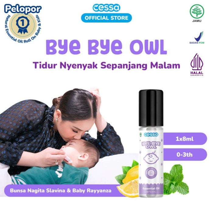 Cessa Baby Bye Bye Owl - Natural Essential Oil Tidur Nyenyak Sepanjang