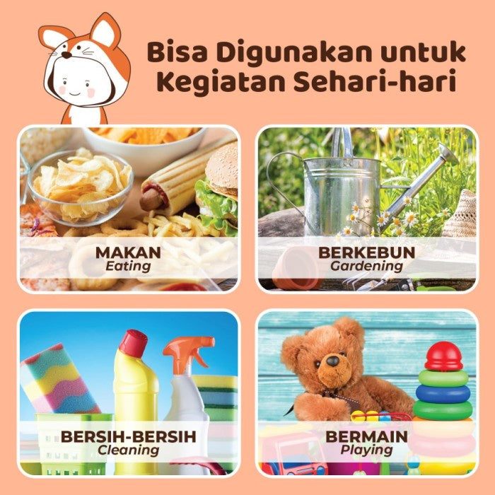 Bagus PiPi Sarung Tangan Plastik Anak 15 µ 50 pcs