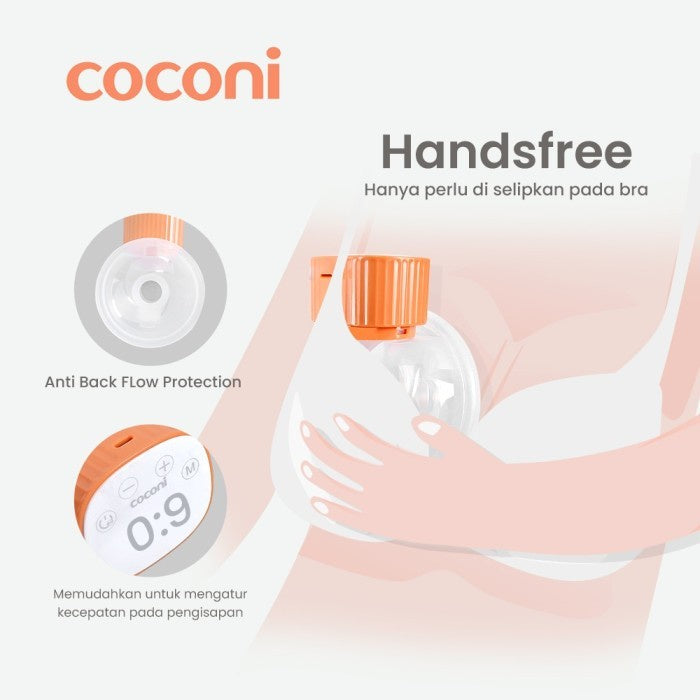 COCONI Hands Free Wearable Electric Breast Pump | Pompa Asi Elektrik