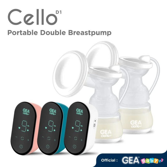 GEA Baby Cello D1 Portable Double Breastpump / pompa asi eletrik