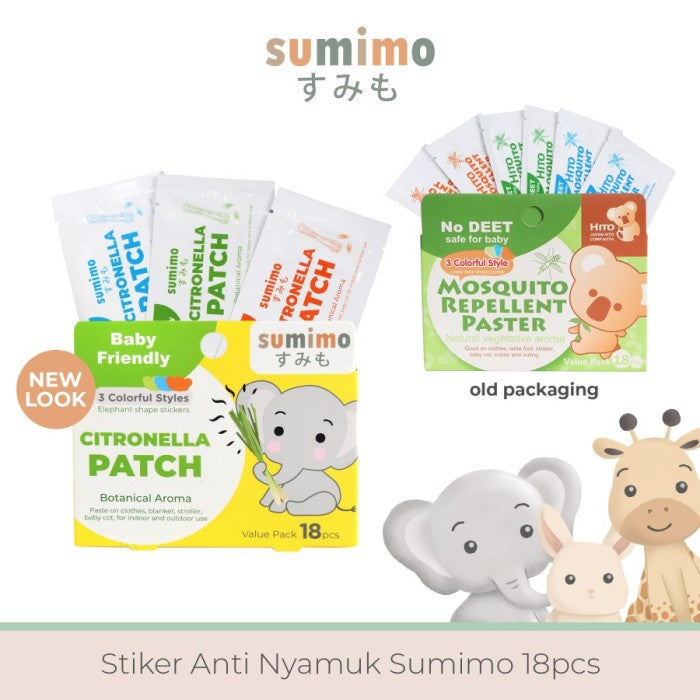 Sticker Anti Nyamuk SUMIMO (DEET Free) Mosquito Paster isi 18