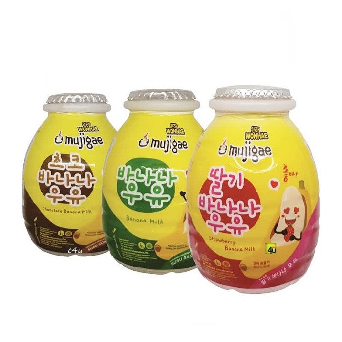 Mujigae BANANA MILK - Minuman Susu Berperisa Pisang - 250ml