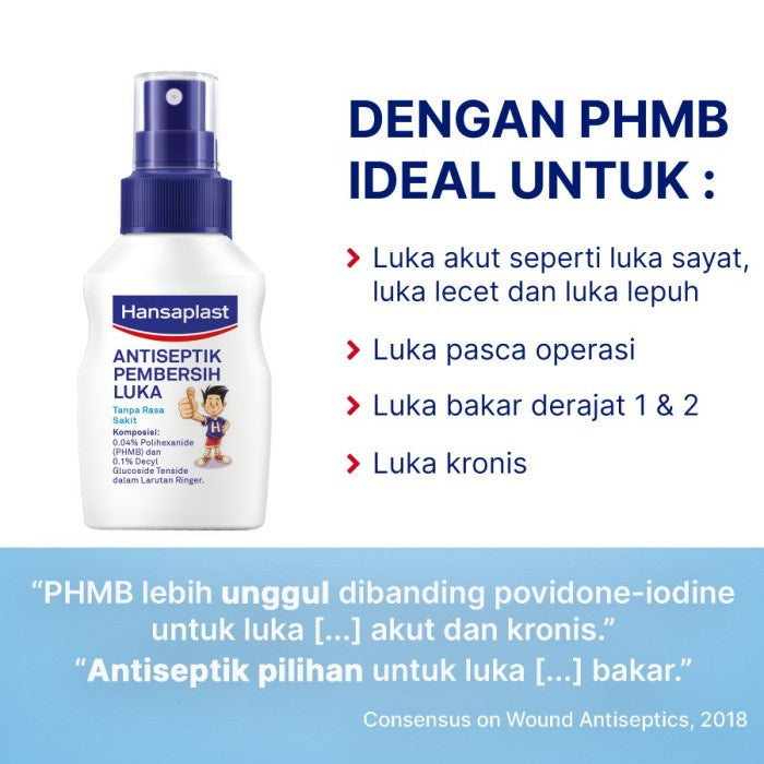 Hansaplast Wound Spray Antiseptic - Pembersih Luka Tanpa Rasa Perih 40