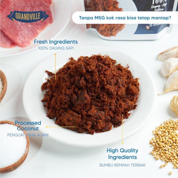 Grandville Abon Sapi Crunchy Original 100Gr