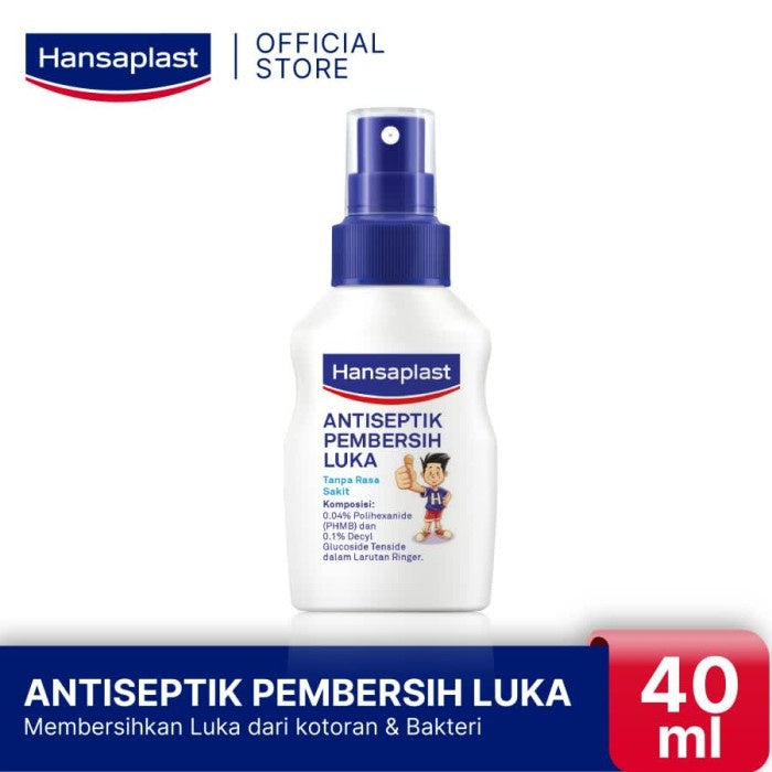 Hansaplast Wound Spray Antiseptic - Pembersih Luka Tanpa Rasa Perih 40