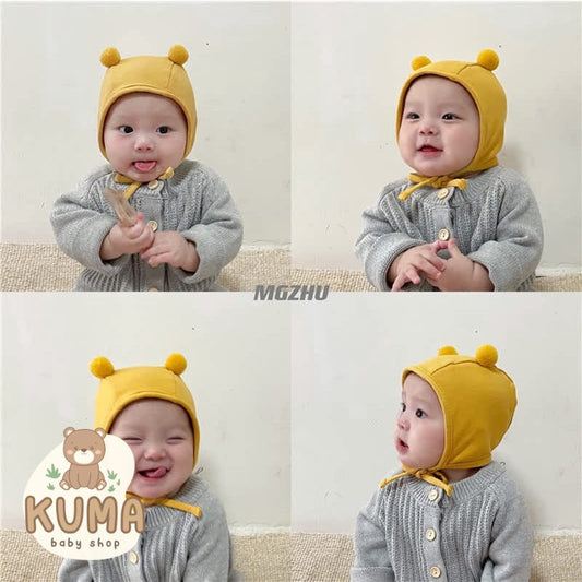 Topi Katun Kuping Tali Bayi 0-1 Thn