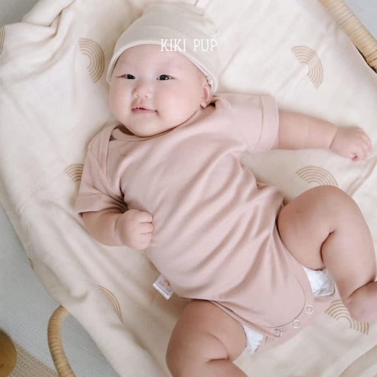 KIKI PUP - Short Sleeve Bodysuit - Romper/Playsuit/terusan bayi polos