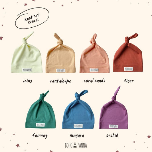 BOHOPANNA - KNOT HAT TENCEL - Topi Bayi
