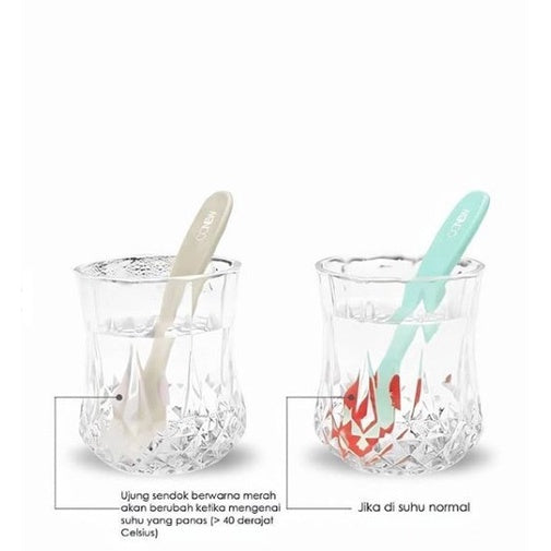 SENDOK MAKAN SENSOR OONEW HEAT SENSITIVE SPOON ISI 2 PCS TB1495