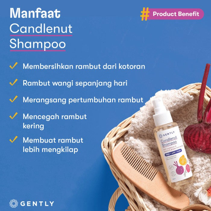 Gently Candlenut Shampoo | Shampoo Kemiri Bayi dan Anak 100ml