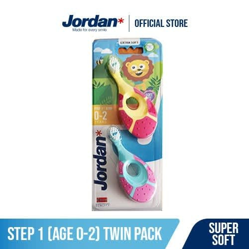 Jordan Oral Care Kids Step 1 Step 2 Twin Super Soft