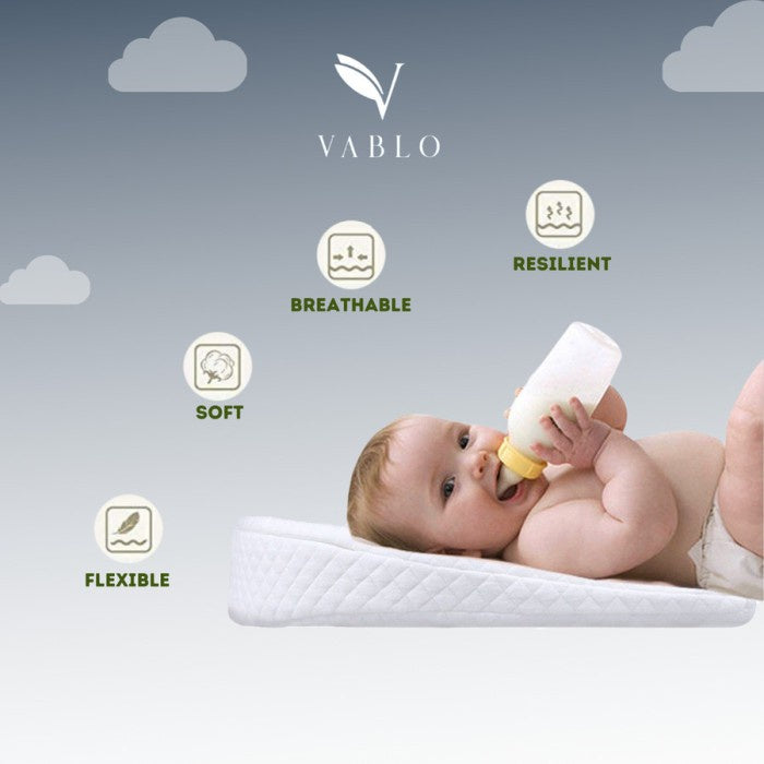 Vablo baby Wedge Pillow ( bantal Sandaran untuk bayi ) memory foam