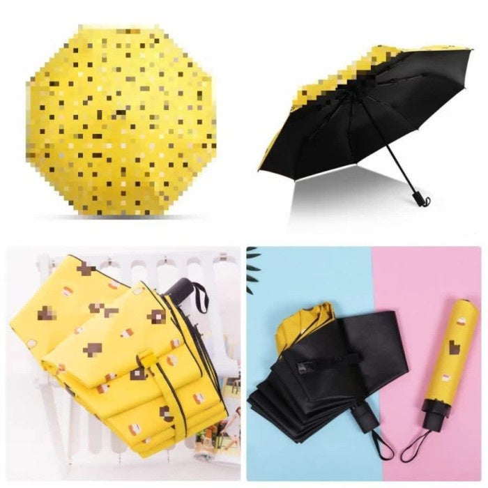 Payung Lipat Motif Beruang Payung Lipat souvenir Free Pouch