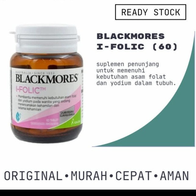 Blackmores I-Folic ifolic 60 Tablet BPOM Kalbe